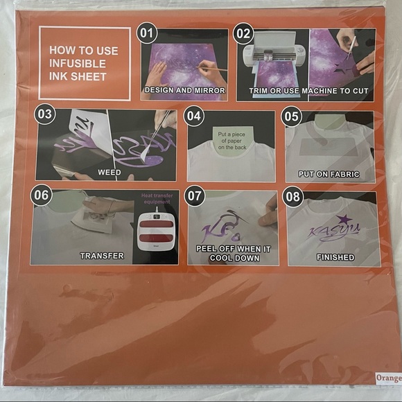 2 / Kasyu Infusible Ink Transfer Sheet Bundle 12"x11.8" Sublimation Paper - Picture 2 of 3